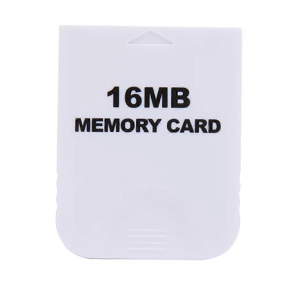 White Memory Card High Speed Flash Memory Chip Easy to Use for Nintendo Wii Gamecube GC NGC Game 16MB