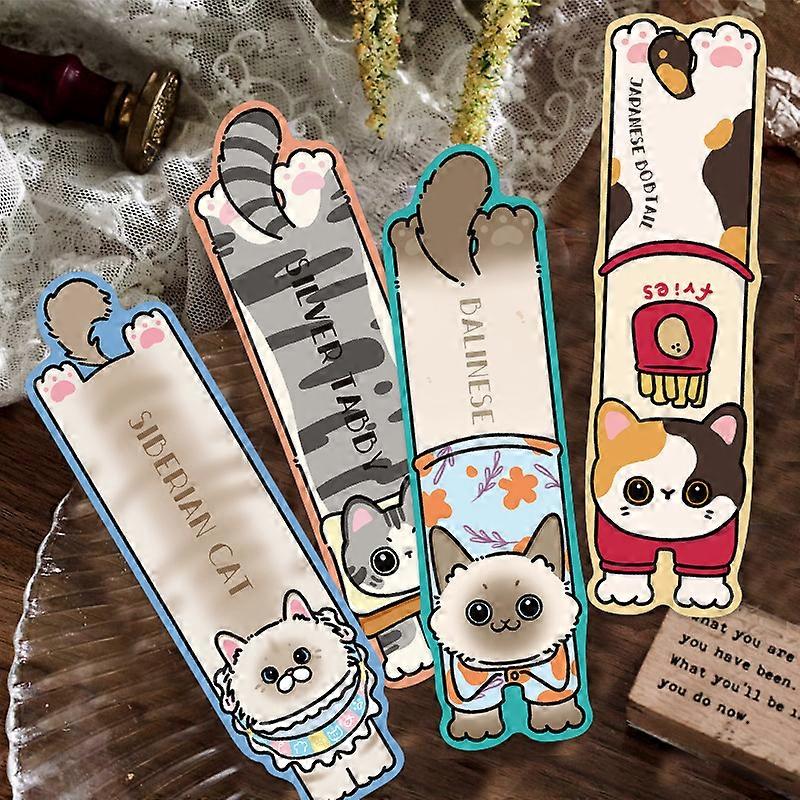 30 Kitten Reading Bookmarks - Simple, Artistic, Creative Material for Journaling - DIY Paper Bookmarks