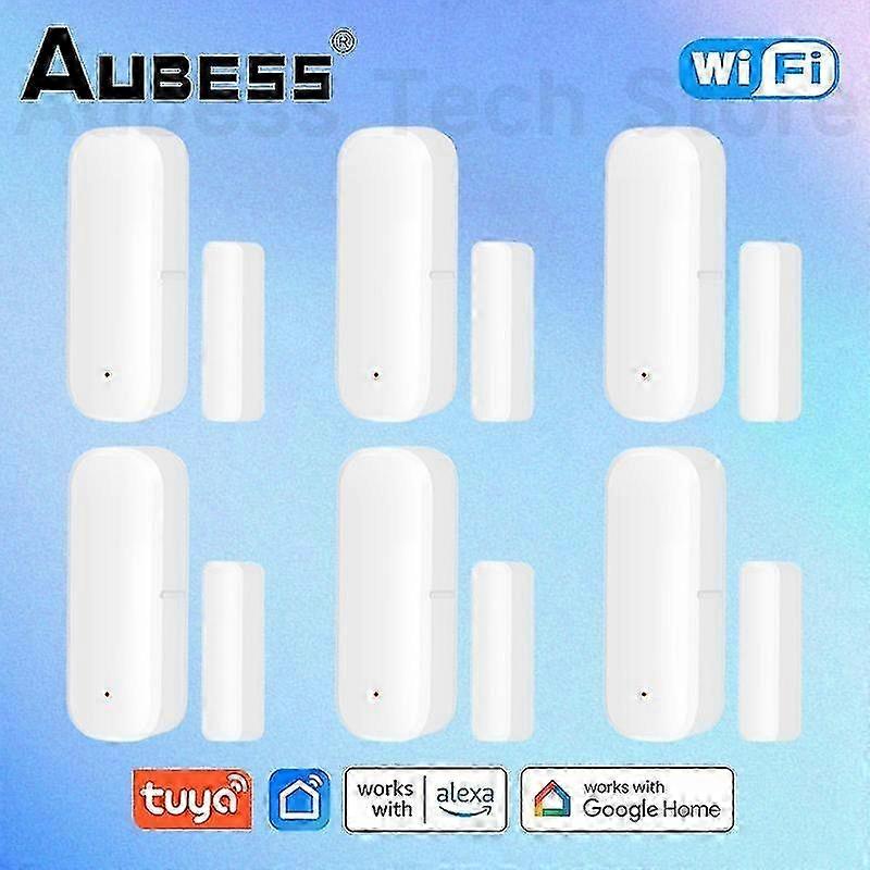 m AUBESS Tuya Smart WiFi Door Sensor Smart Door Open/Closed Detectors WiFi Window Sensor