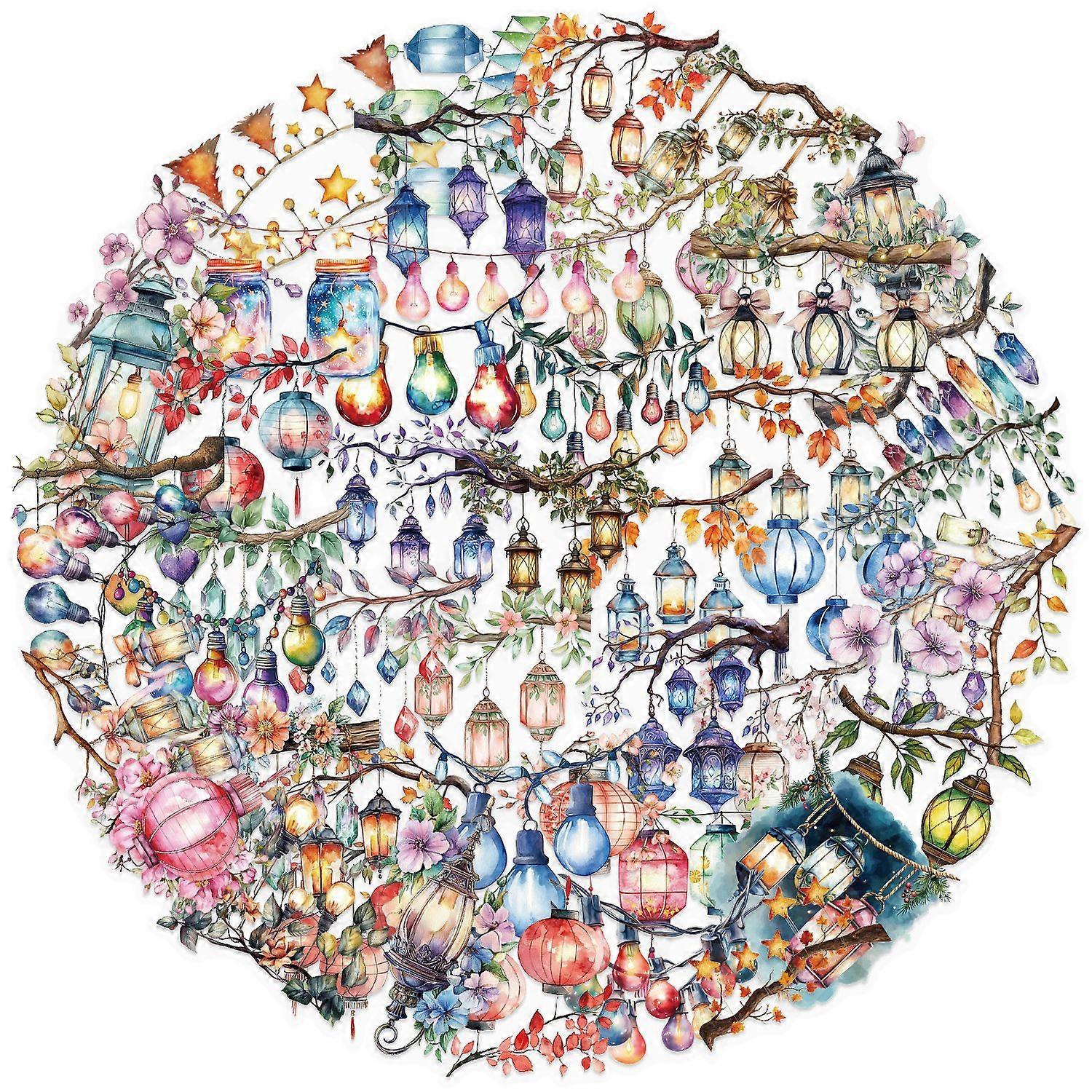 50 transparent PET stickers for decorating guitars and notebooks, featuring a soft, translucent, light-up effect.