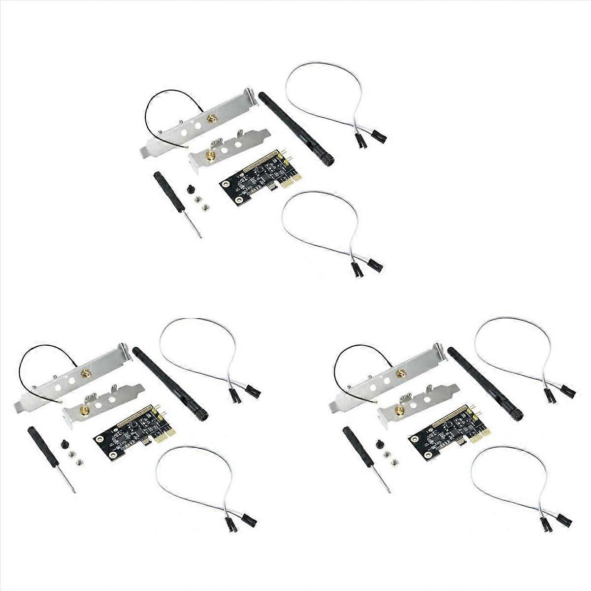 3X WiFi Wireless Smart Switch Relay Module Mini PCI-E Desktop Switch Card Restart Switch Turn on/OFF