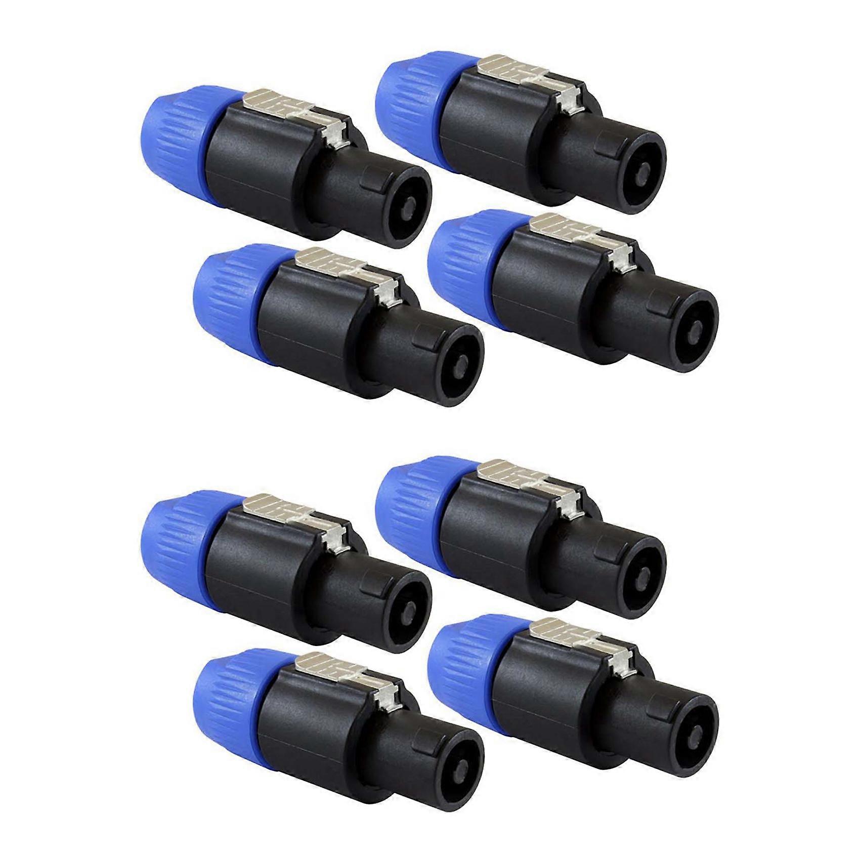 Speaker Plug Twist Lock 4 Pole Speaker Plug Compatible with Speakon NL4FC, NL4FX, NLT4X, NL2FC - 8 P