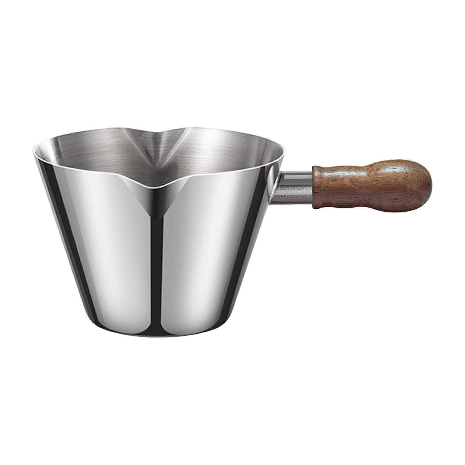 Stainless Steel Milk Frothing Pitcher with Measurement Marks for Latte Art and Espresso Brewing