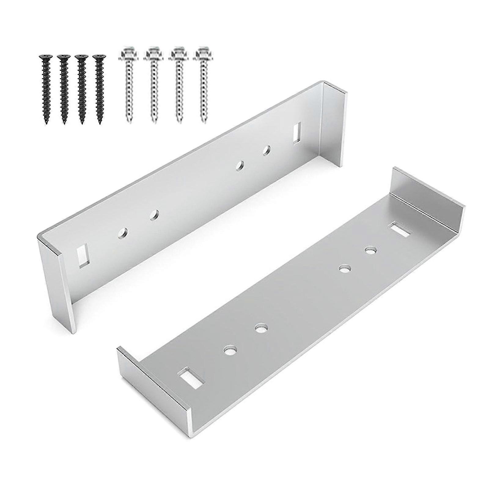 Mailbox Fixing Brackets, Aluminum Construction Holder Stands Rack Set of 2 for Stability Against Tilting
