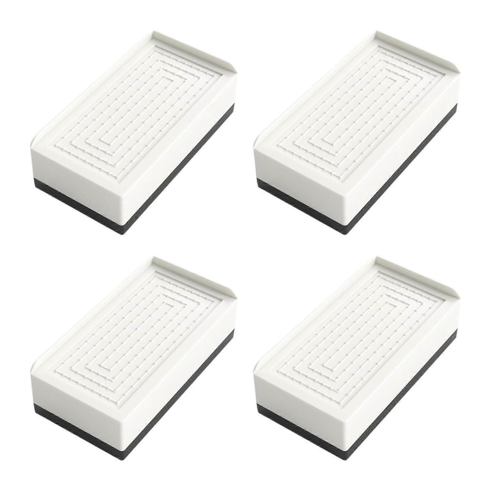 Furniture Risers 4Piece Rectangular Shockproof Bed Riser Blocks For Washing Machines And Beds Color 3