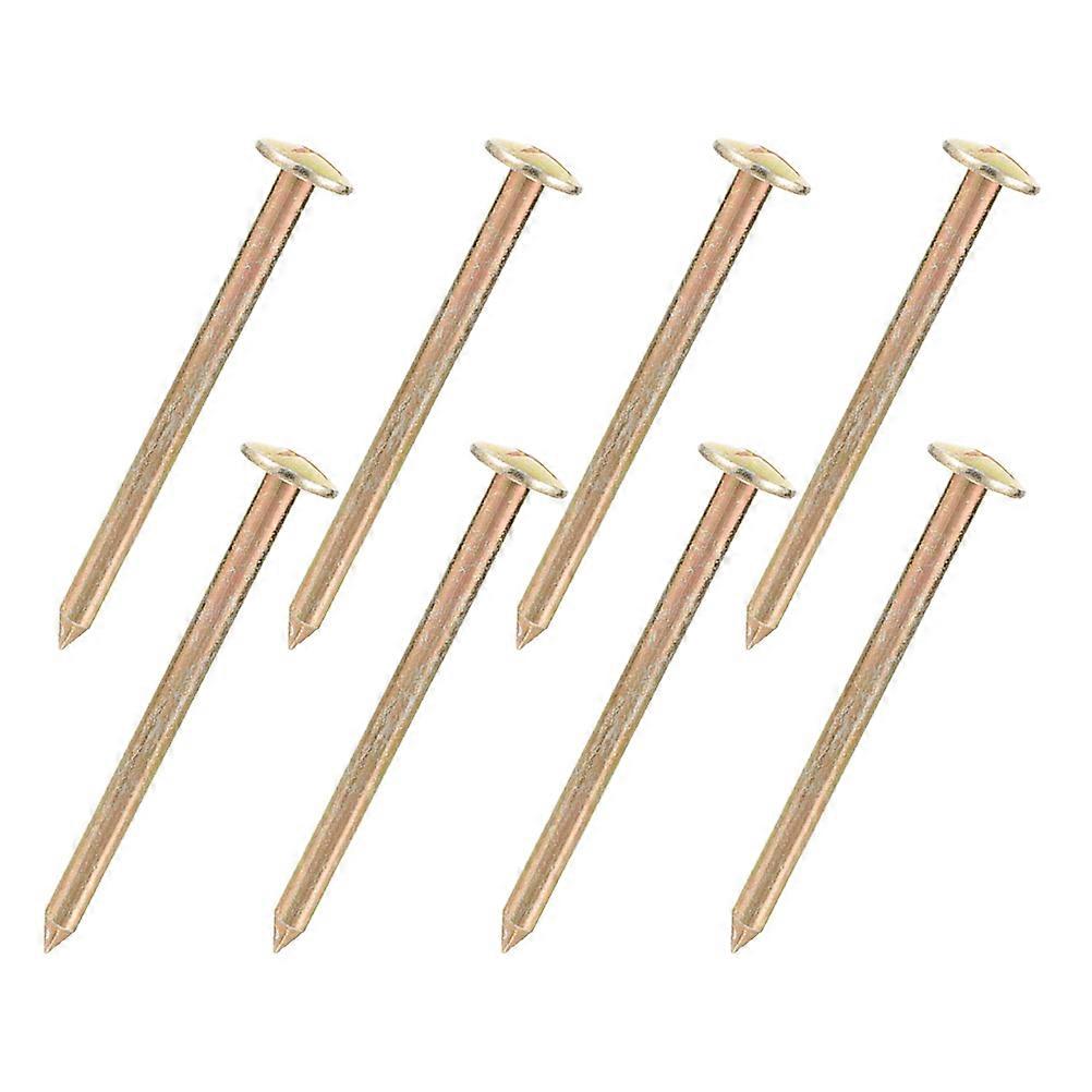 8Pcs Survey Marker Stakes For Engineering Projects In Golden Stainless Steel For Observation Point Measurement