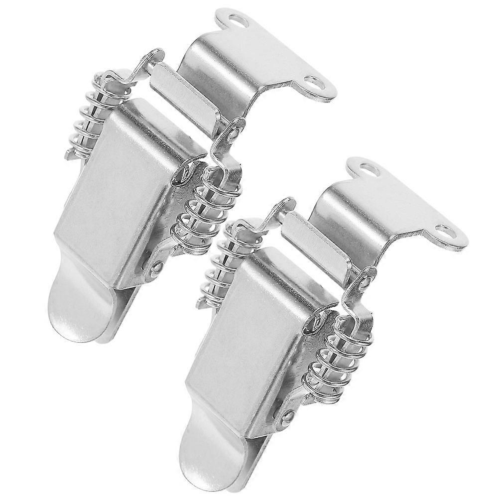 Toggle Catch Lock Spring Loaded Stainless Steel Hasp Latch 4Pcs for Boxes