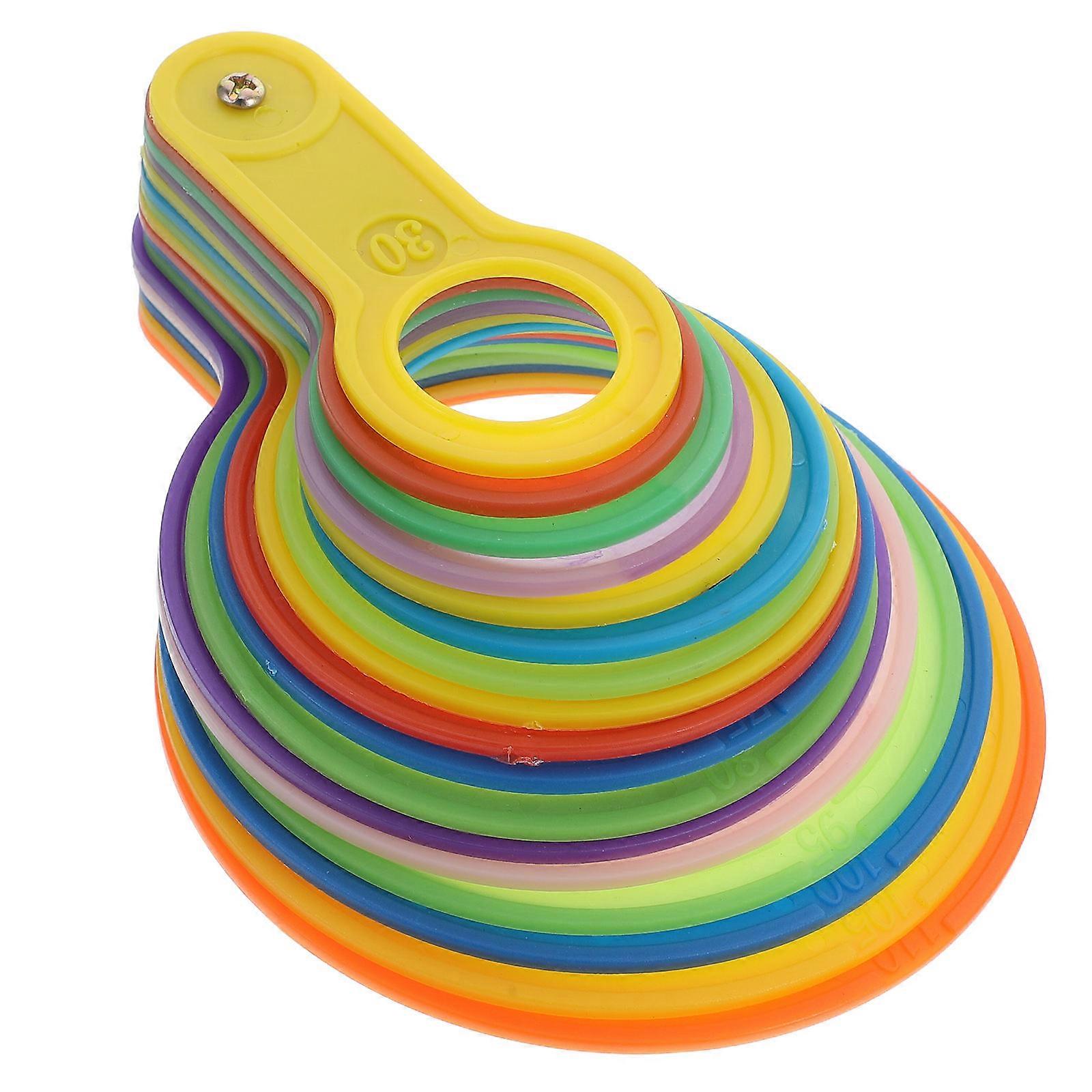 Citrus Measurement Rings Measuring Tool for Fruits Apples Oranges in Multi Plastic Designed for Fruit Grading 1Set