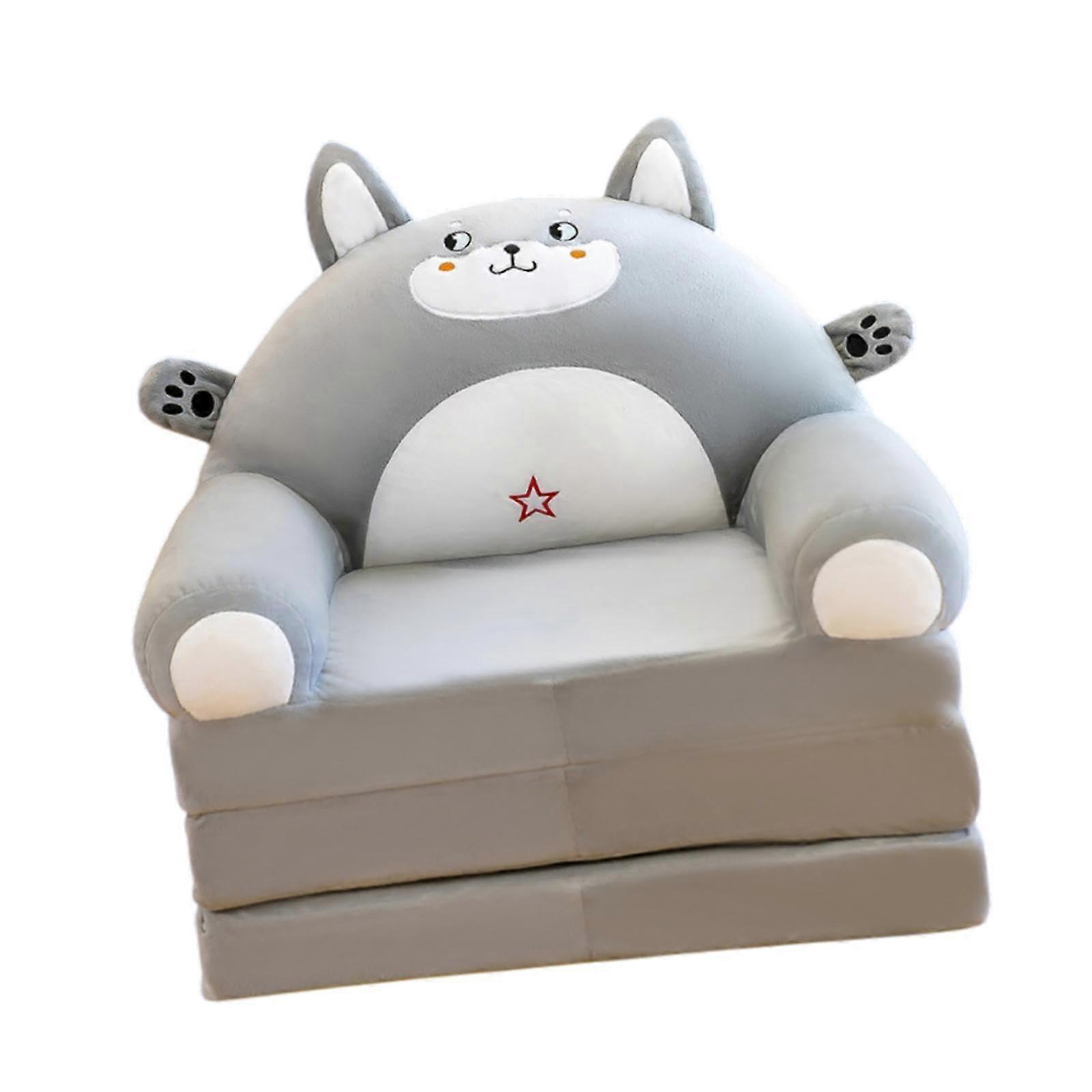 Convertible Chair Bed With Zipper For Kids Room Portable Sleeper Foldable Stuffed Sofa Bed Small Spaces Mouse