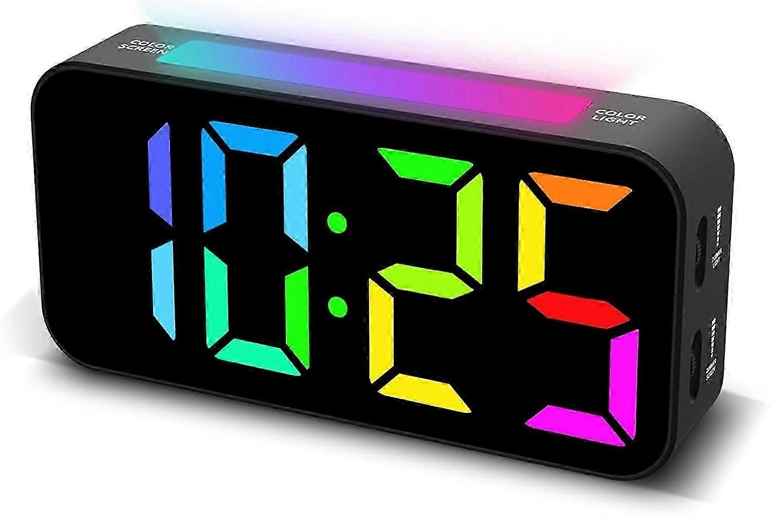 1 PCS Loud Alarm Clocks for Bedrooms Heavy Sleepers, Digital Clock with Night Light, Large Display, Dual Alarm, Snooze, Dimmable Bedside Alarm Clock
