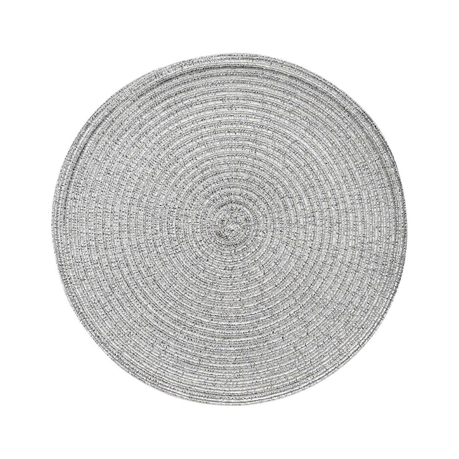 Kiplyki 18cm Ramie Yarn Table Mat Insulation Pad (Satin Dyeing)