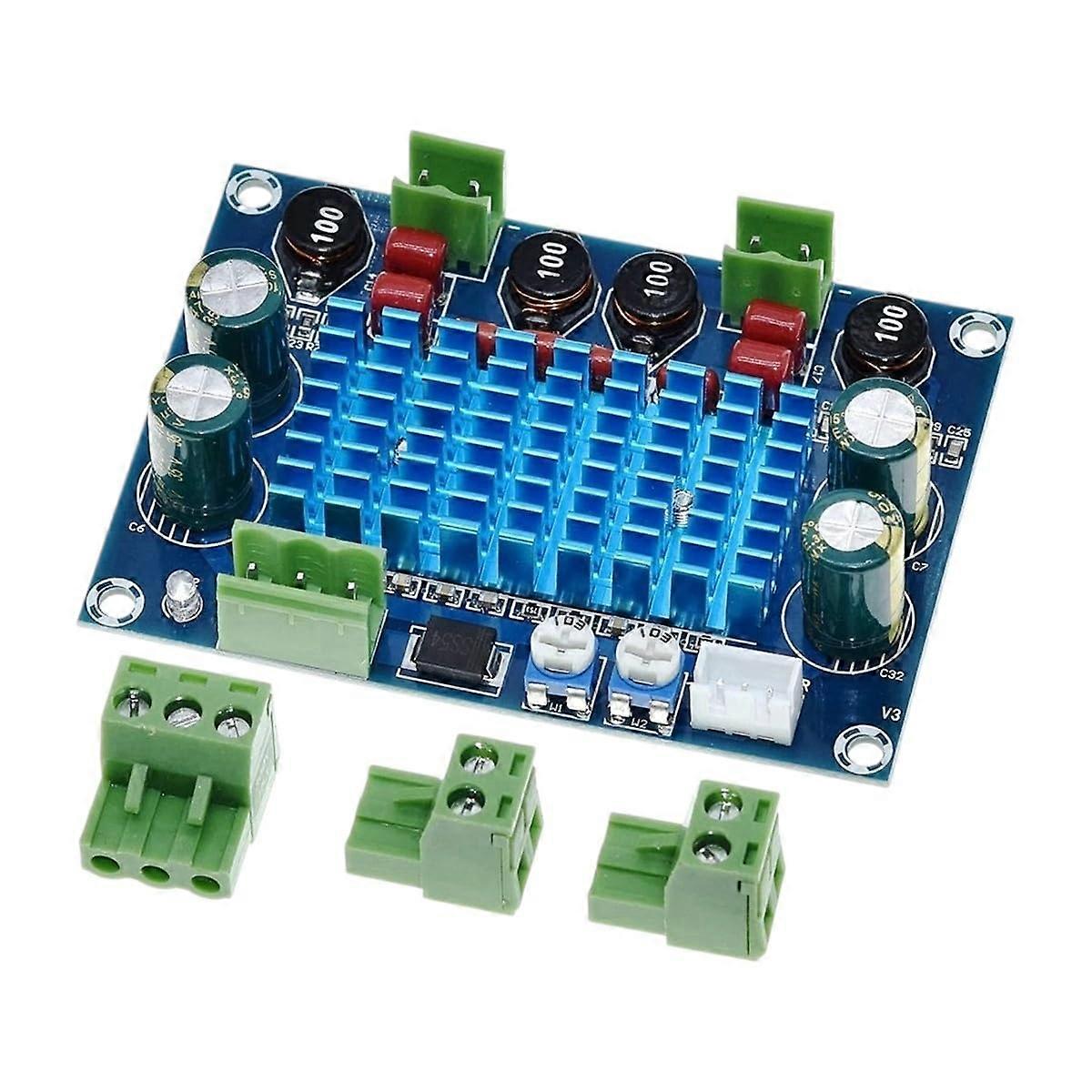 Digital HiFi Power Amplifier Board 2x120W TPA3116D2 Stereo Module 5V28V Wide Voltage for DIY Speakers