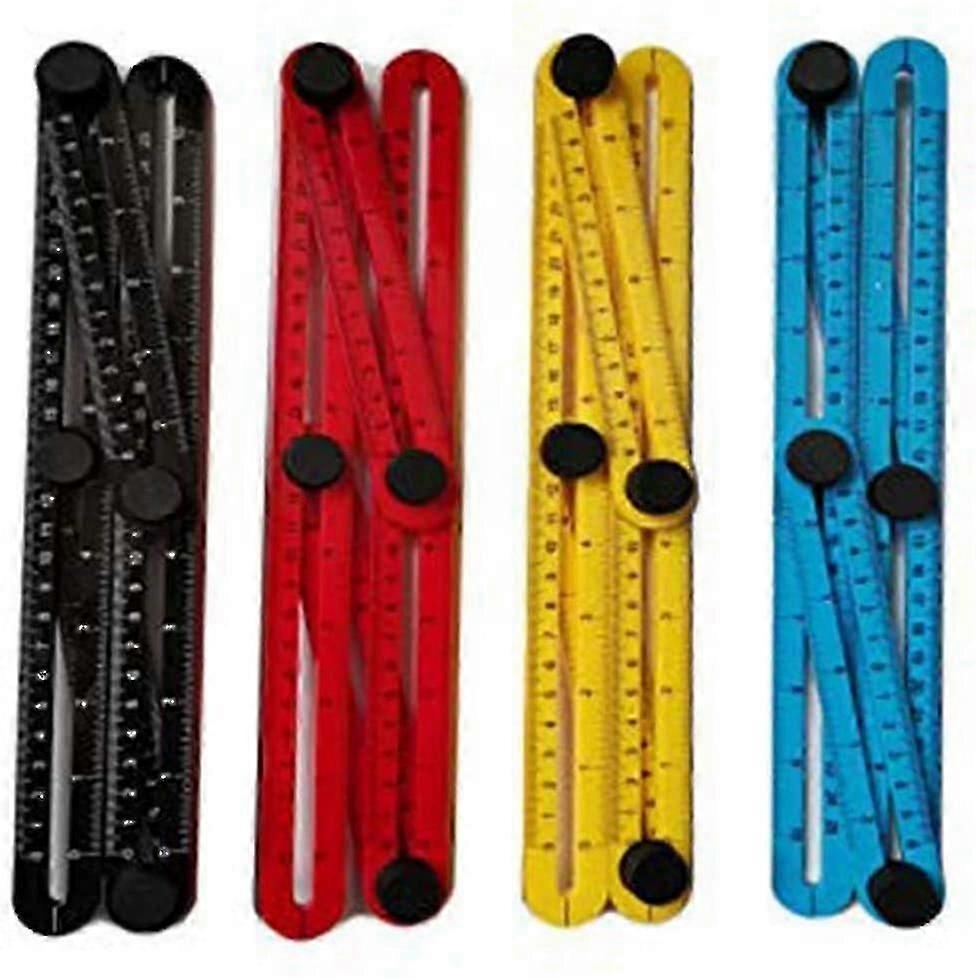 4 S Tool, Protractor, Metric Scale - Measuring Ruler Tool Is