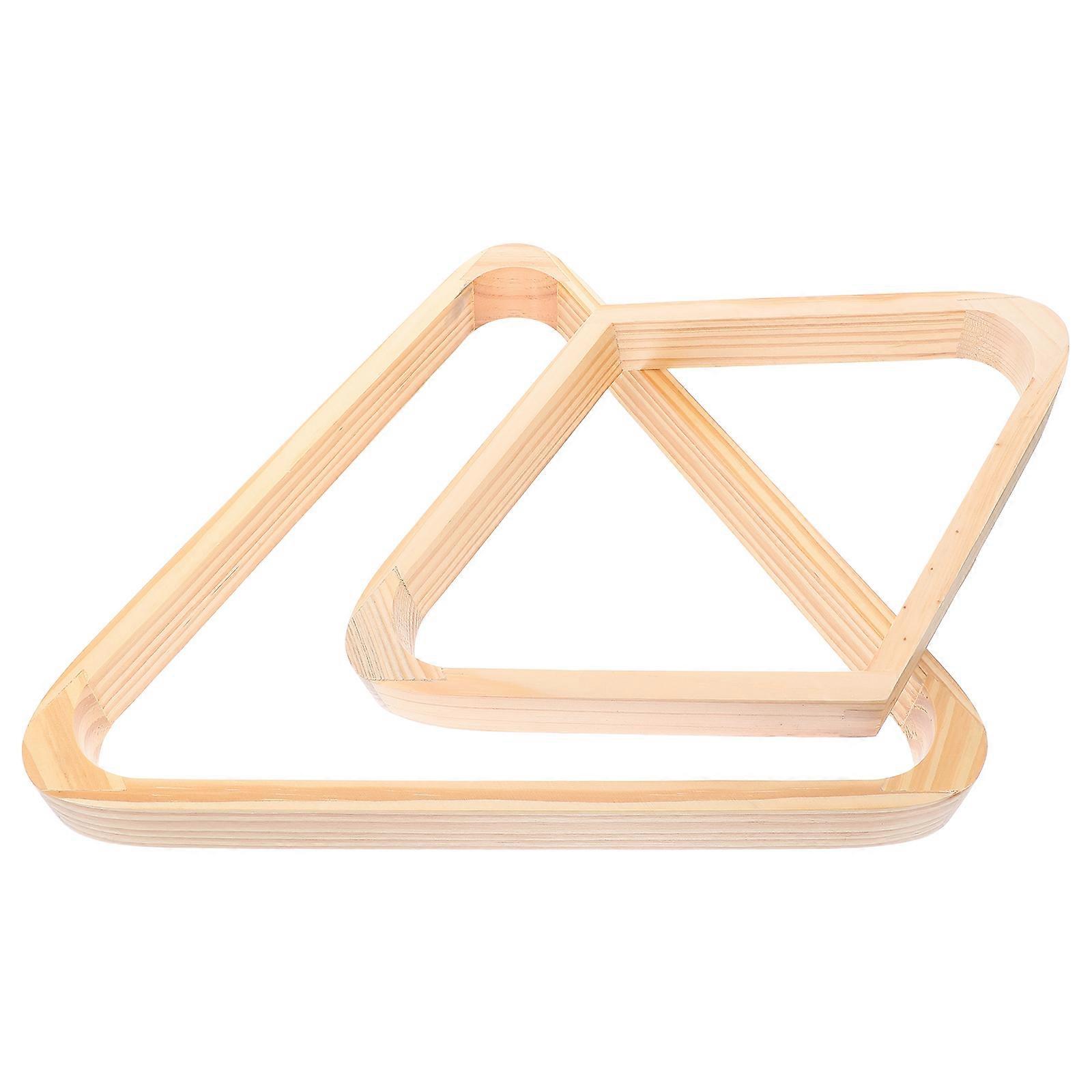 Billiard Triangle Rack Solid Wood for Portable Design 2Pcs Pool Table Accessories