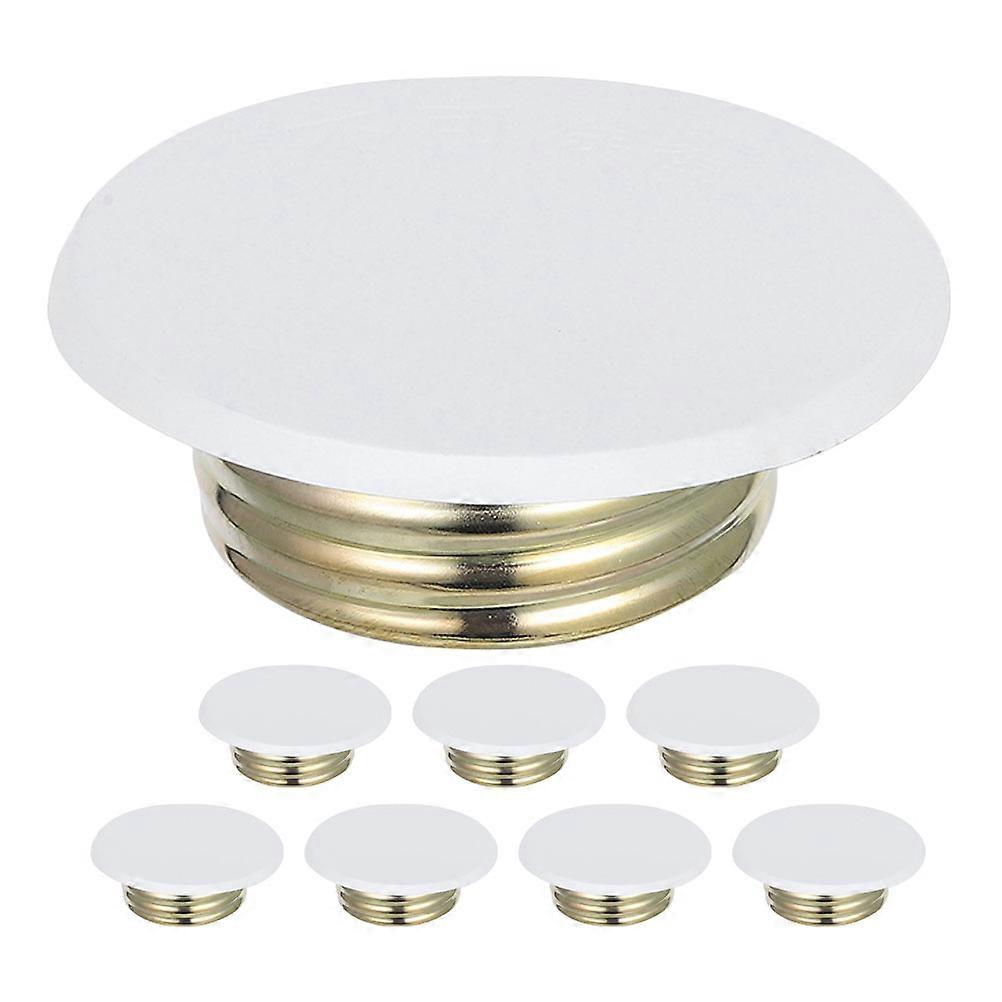 White Fire Sprinkler Head Escutcheon Plate for 8Pcs Indoor Use