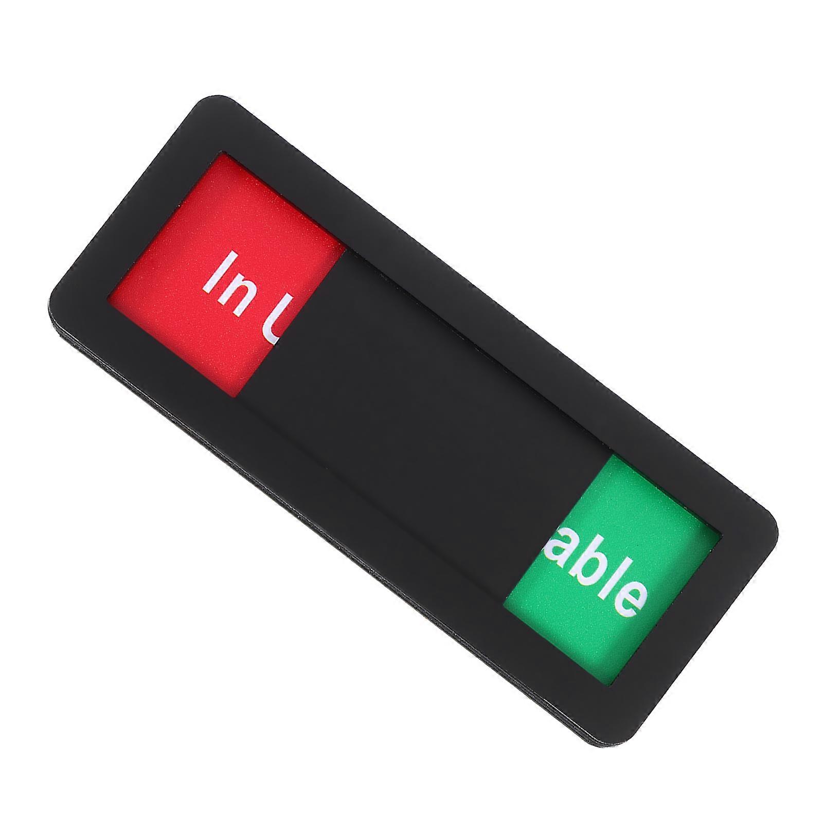 Innovative Acrylic Office Door Sign for Meeting Rooms Multi Color Display with In Use and Available Status 8x2 Inches