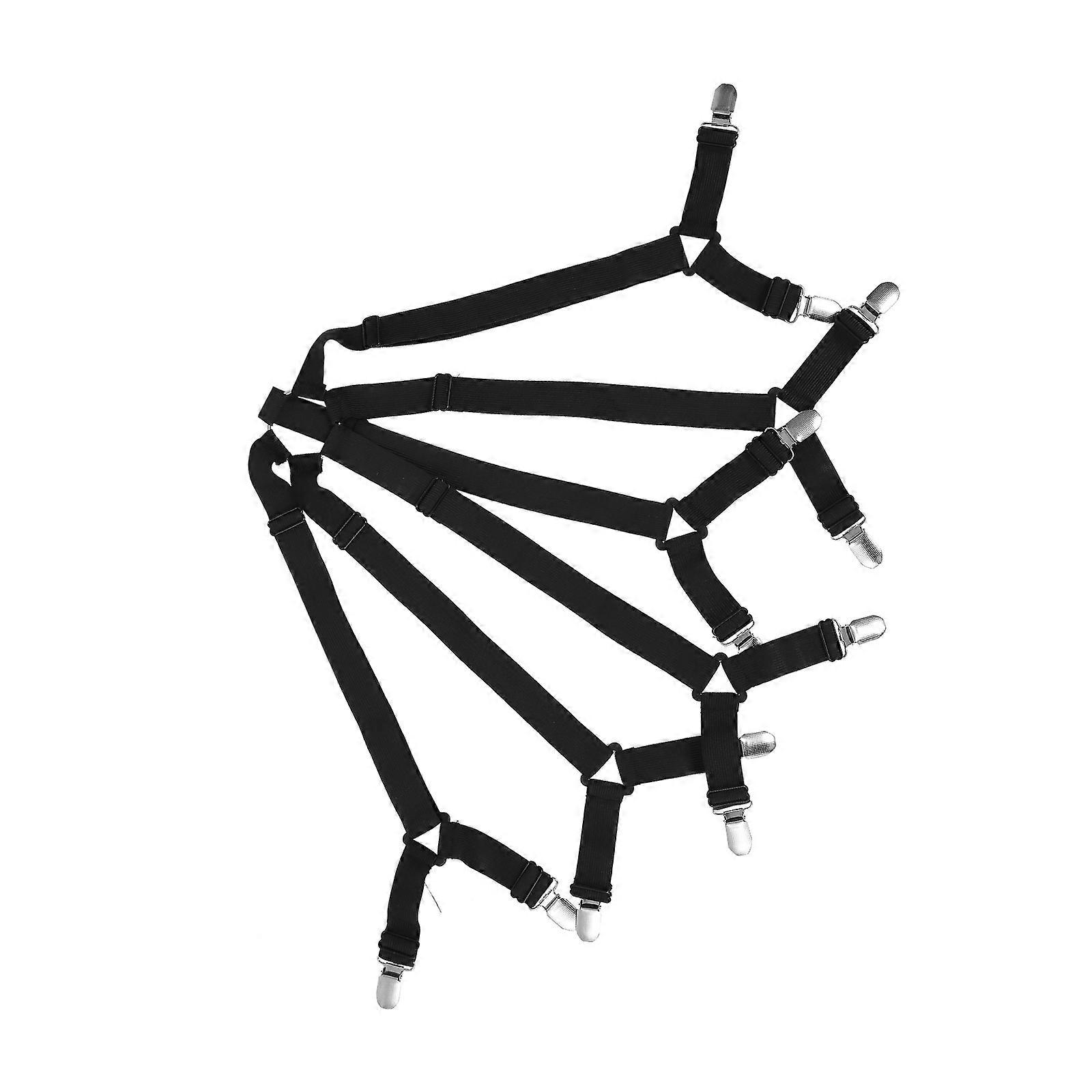 Bed Sheet Holder Clips for Home Use Easy Installation Black Latex Wire Iron 12 Clips