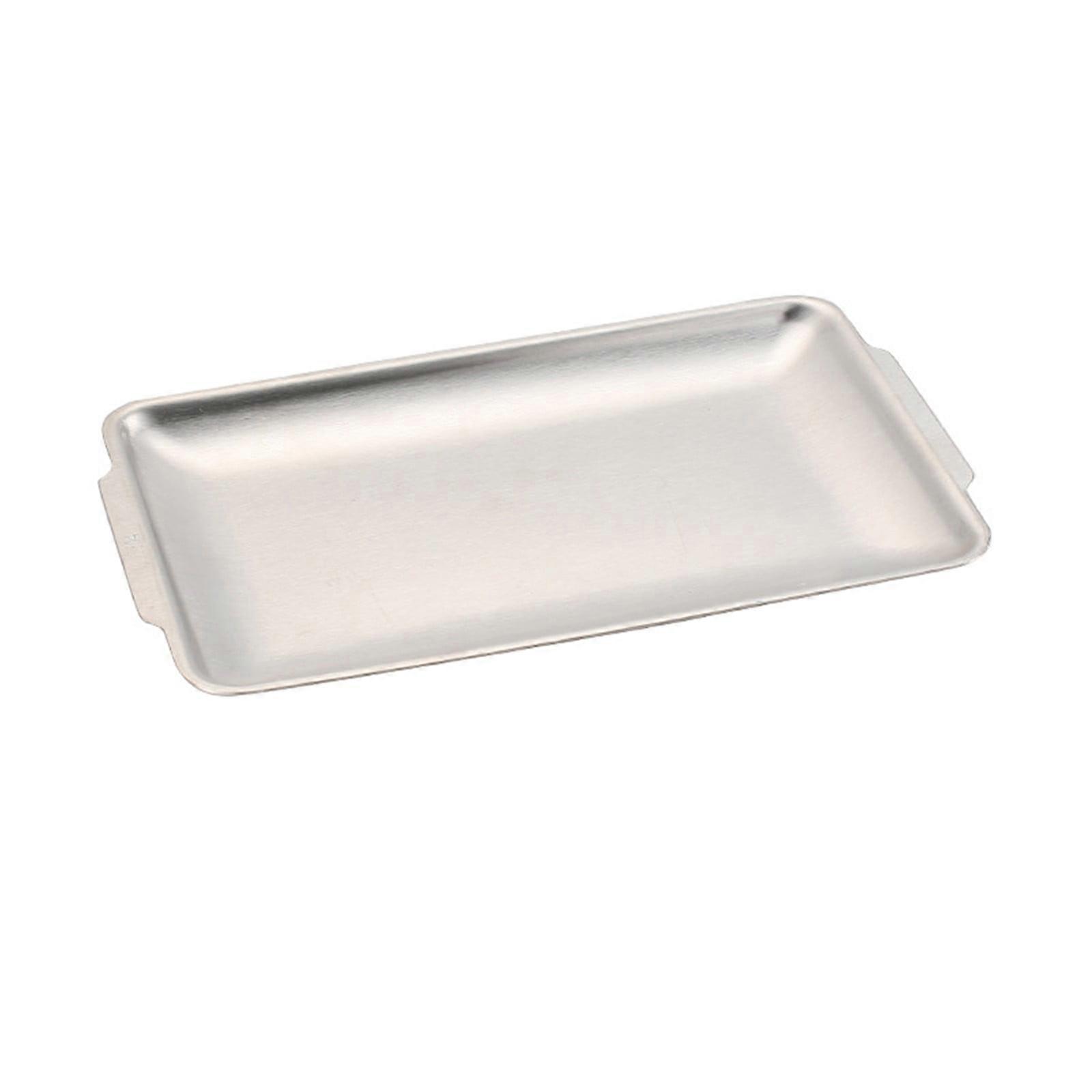 Zainafacai Serving Tray, Baking Sheet, Stainless Steel Cookie Sheet, Compatible with Toaster Oven, Rectangle, Mirror Finish, Dishwasher Safe