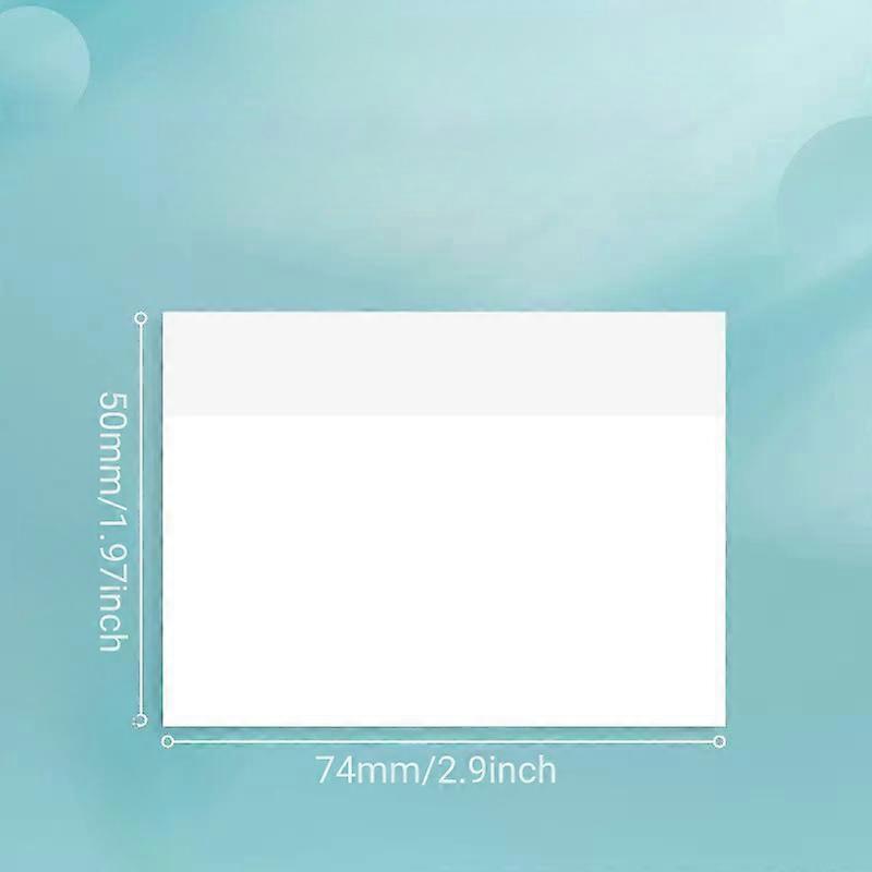 Transparent Sticky Note Pad, 3 Different Size See Through Clear Sticky Notes, Waterproof Memo Pad, PET Reminder Note
