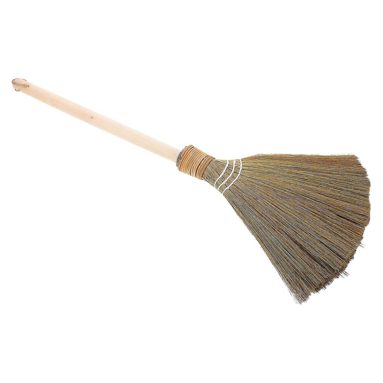 Multi Color Straw Broom Small Whisk Broom for Cleaning 2Pcs Set