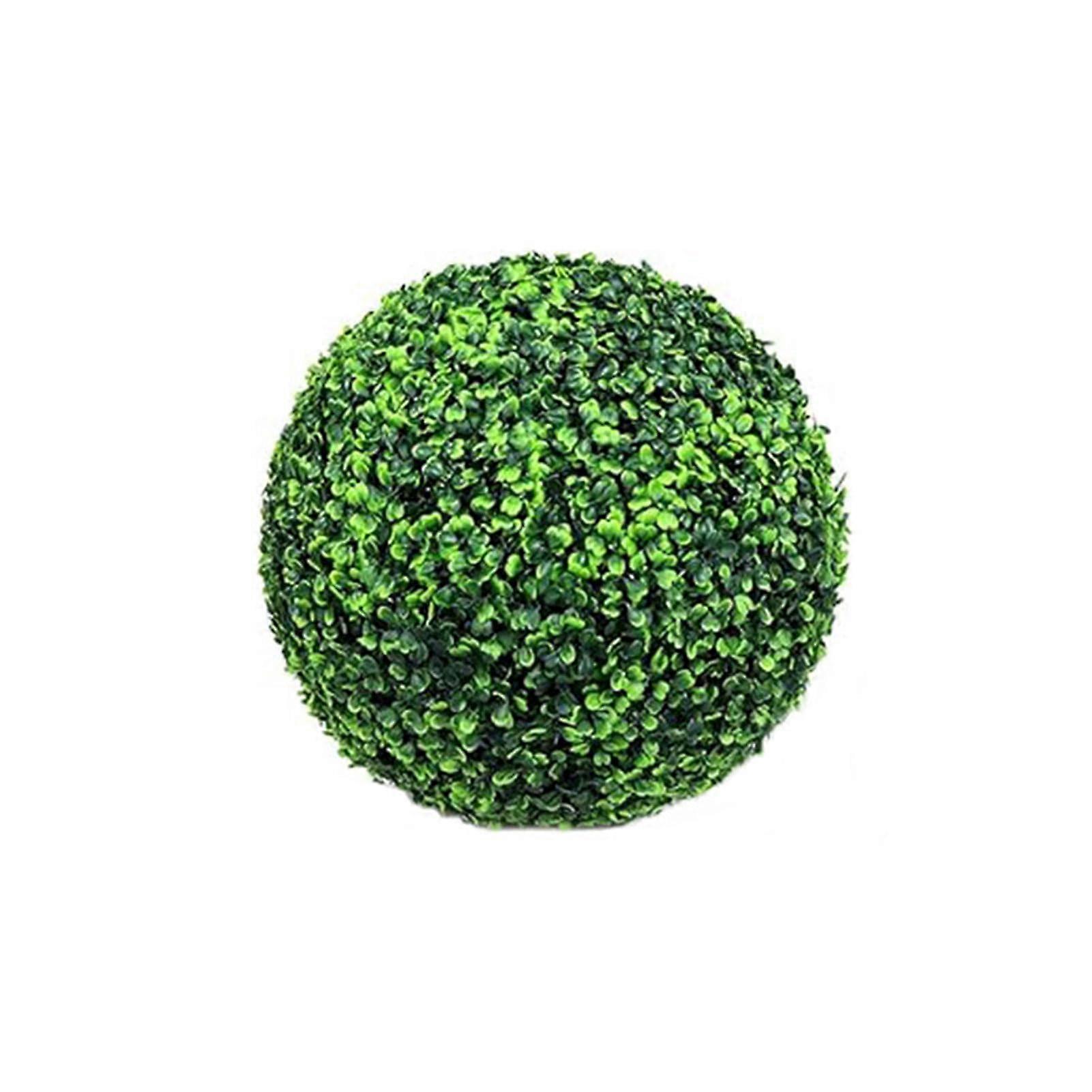 Artificial Boxwood Ball 18cm Green – Waterproof UV Protected Faux Topiary with Dense Realistic Foliage