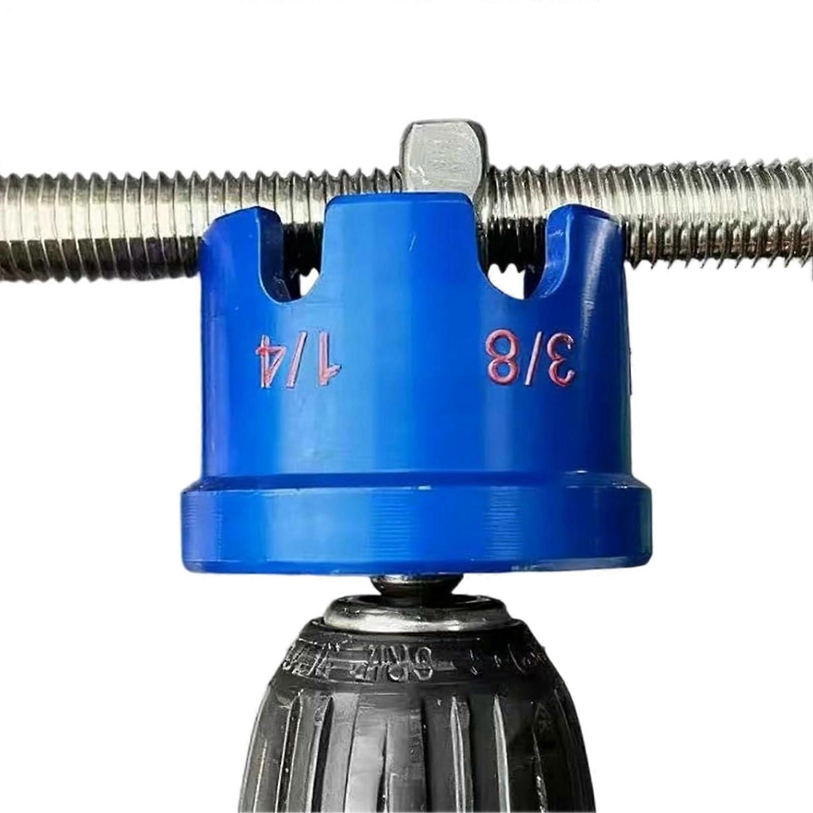 Drill Nut Driver Multi Size 1/4 3/8 1/2 Inch Hex Shank Threaded Rod Runner Aluminum Alloy Attachment