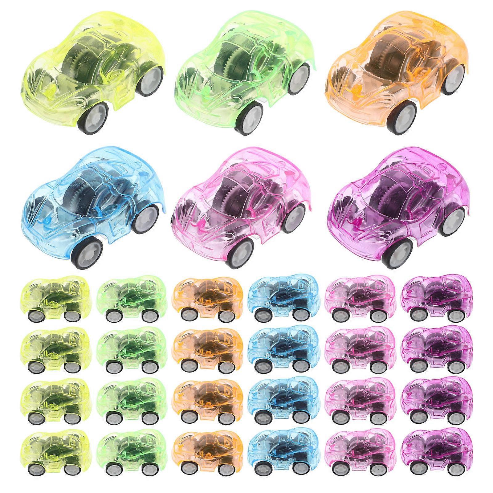 Early Learning Toy Pull-Back Car Toy for Kids 36Pcs Assorted Colors
