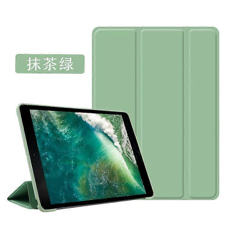 Stylish Case For Ipad 2/3/4 Matcha Green Silicone Tri-fold Simple Soft