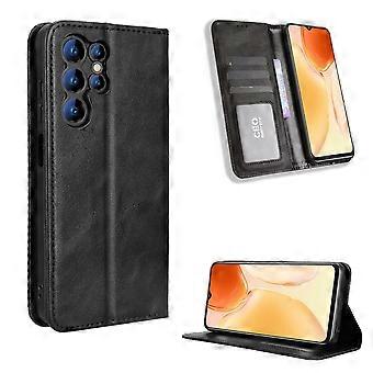 För Oukitel C61 Pro/Oukitel C61 Läderfodral Plånboksfodral Retro Textur Telefonskal