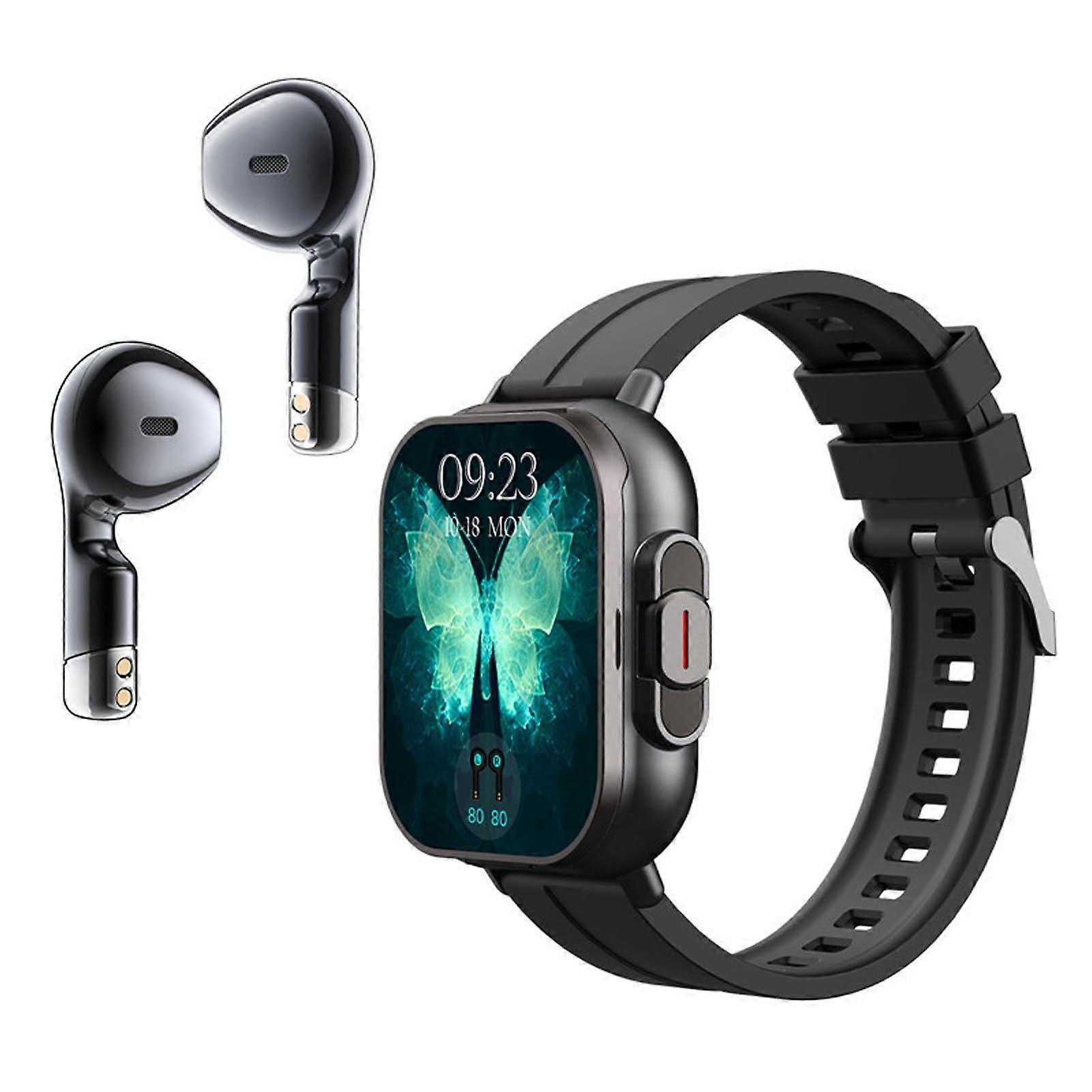 Bewinner 2 in 1 Bluetooth Smartwatch with Wireless Earbuds, 2.01 Inch HD Touchscreen, for Android