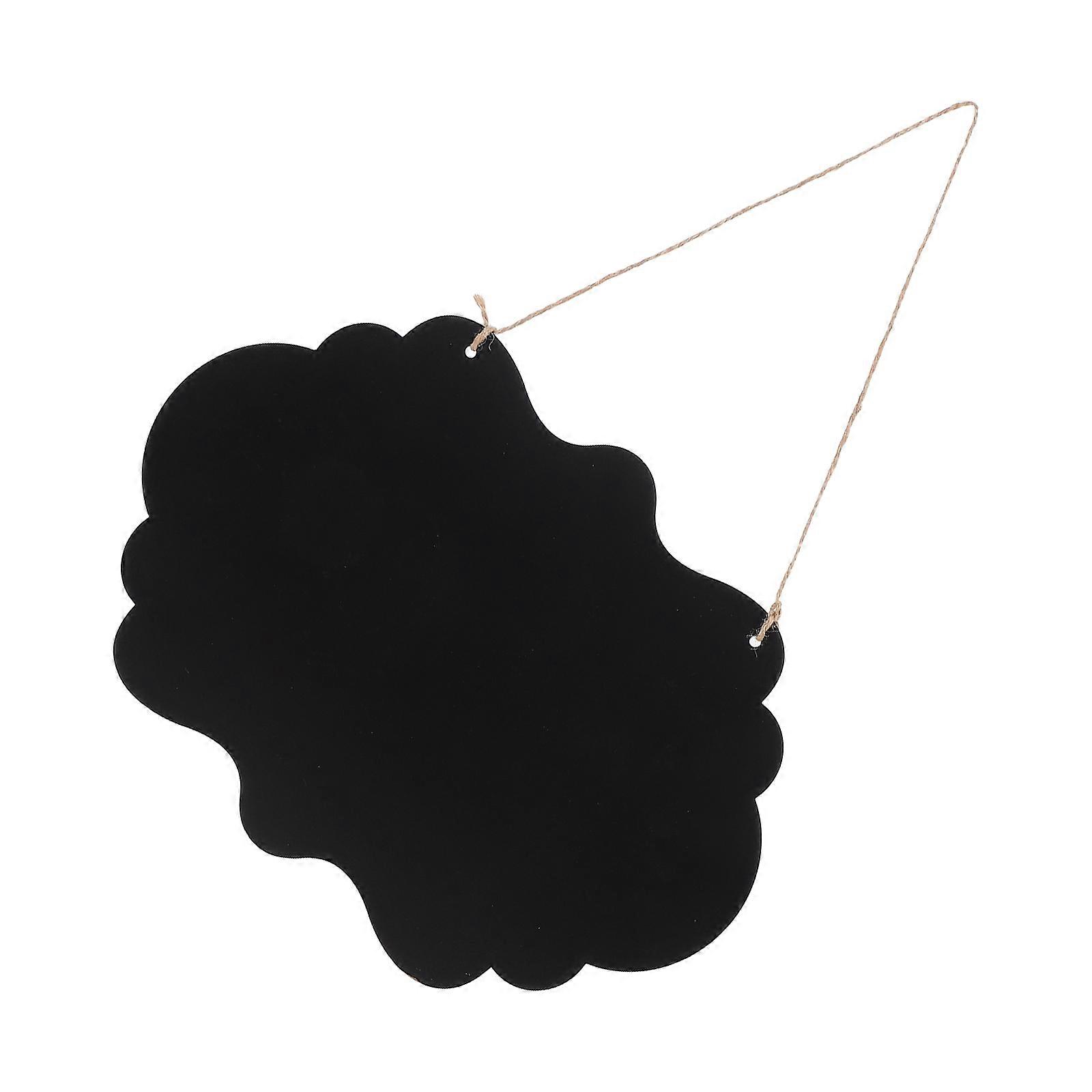 Double-Sided Hanging Chalkboard Wooden Message Board for Decoration