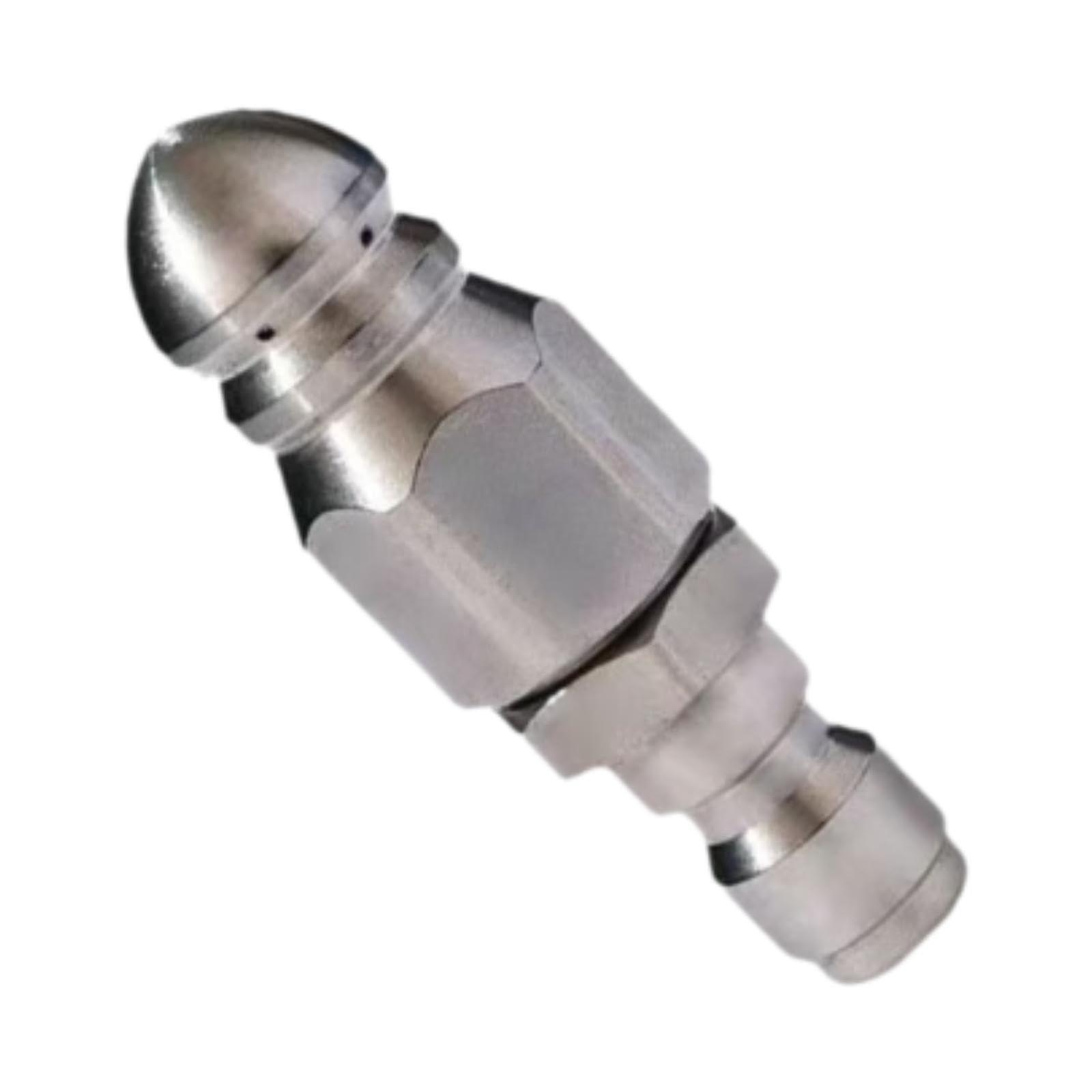 Pressure Washer Sewer Jetter Nozzle 1/4 Inch Quick Connect MultiDirectional Jet for Drains