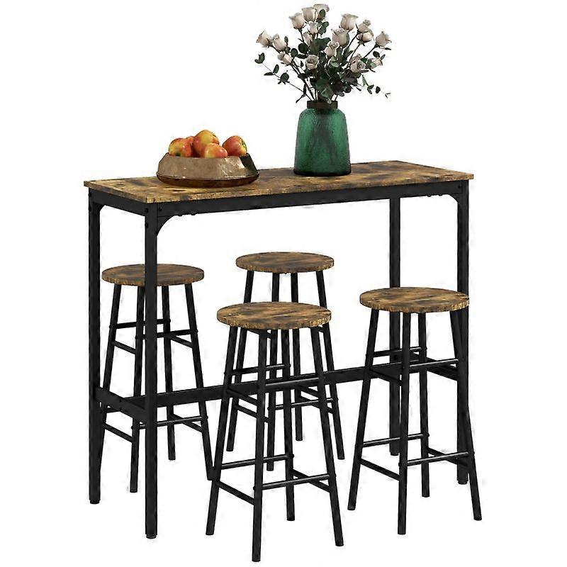 Bar Table Set Industrial Bar Table Stool Dining Table Chair Set