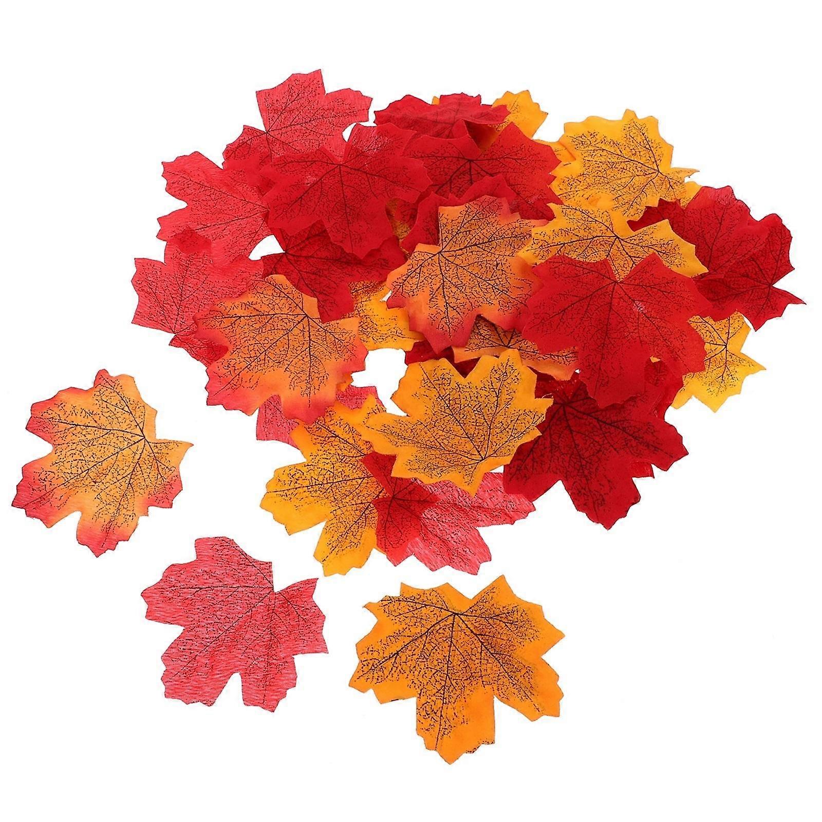 Party Maple Leaves Decor Artificial Fall Leaves for Decor 200Pcs