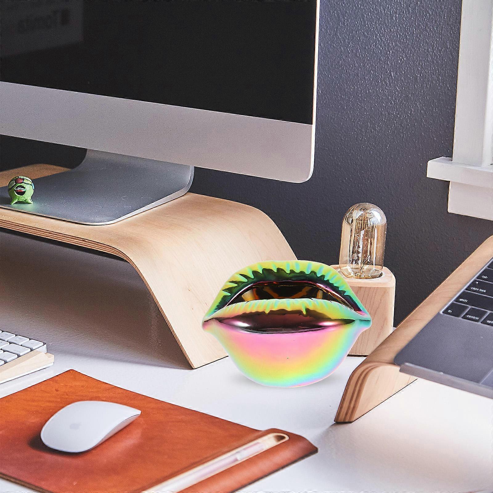 Lip Ceramic Ashtray Creative Ashtray for Home Use with Multi Colors