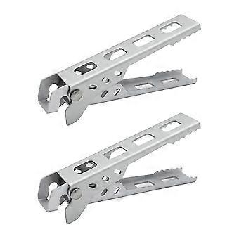 2pcs Outdoor Camping Anti-scalding Pot And Bowl Gripper, For Hiking, Picnic, Bbq(white)