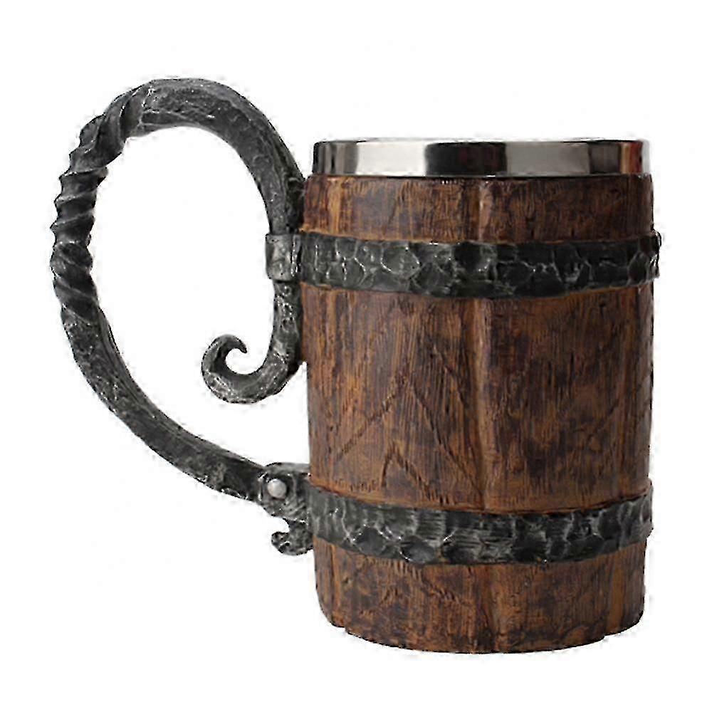 3xViking Style Wood Beer Mug