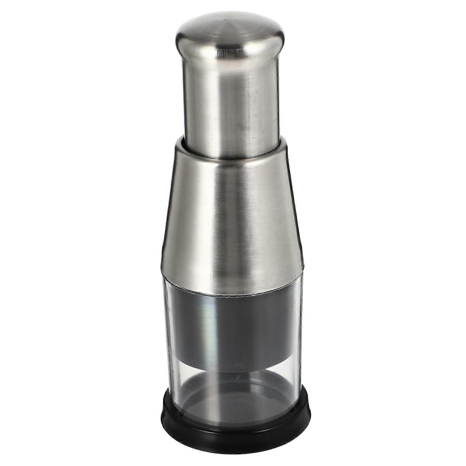 Mini Manual Garlic Chopper Hand Press Vegetable Crusher with Removable Easy Clean Blade