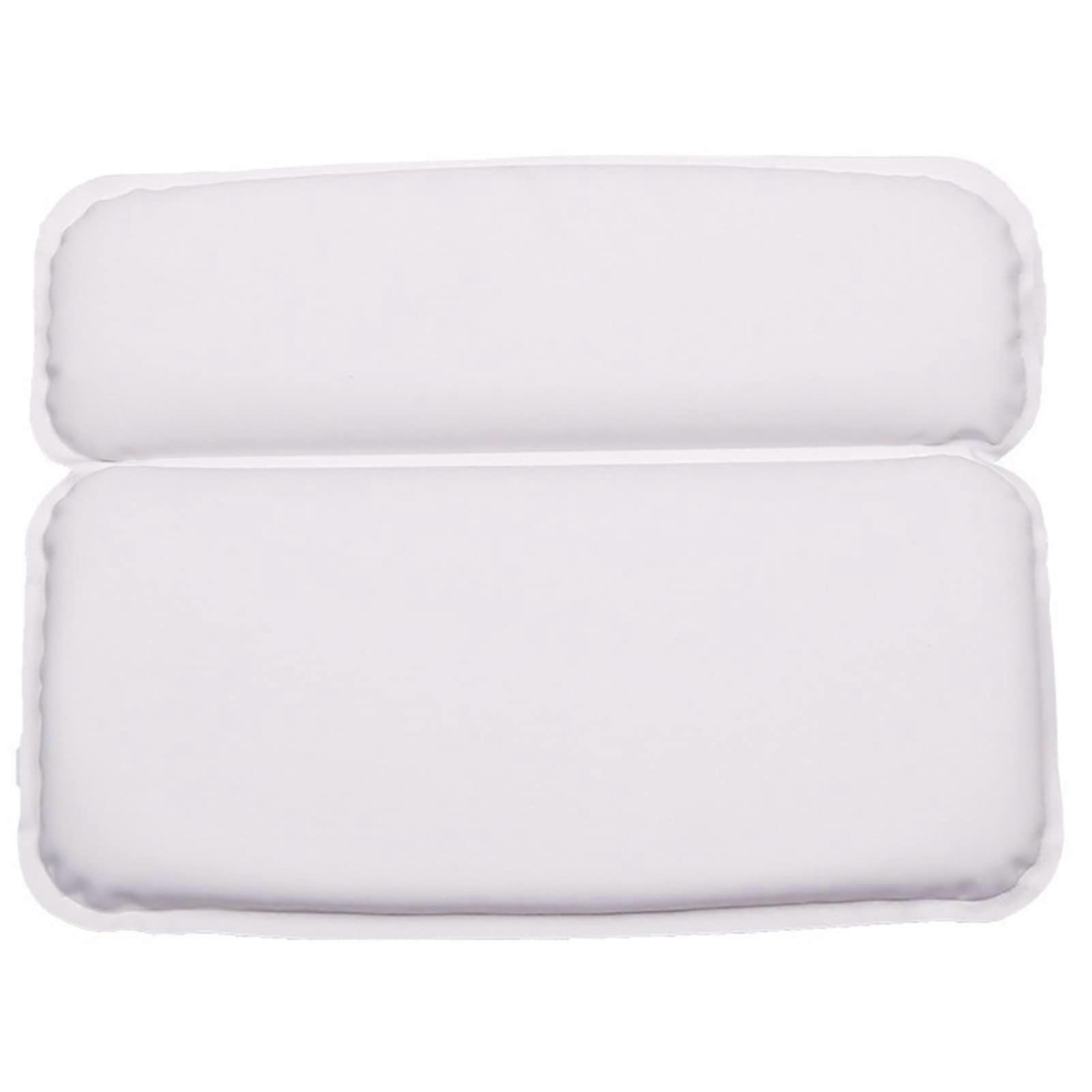 Bath Pillow with Ergonomic Head Neck Shoulder Support, Foldable Breathable Design, 7 Suction Cups