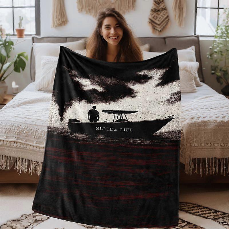 Dexter-Themed Ultra-Soft Digital Print Flannel Blanket