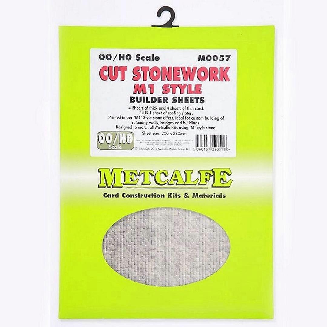 Metcalfe M0057 Cut Stonework M1 Style Sheets 00/H0