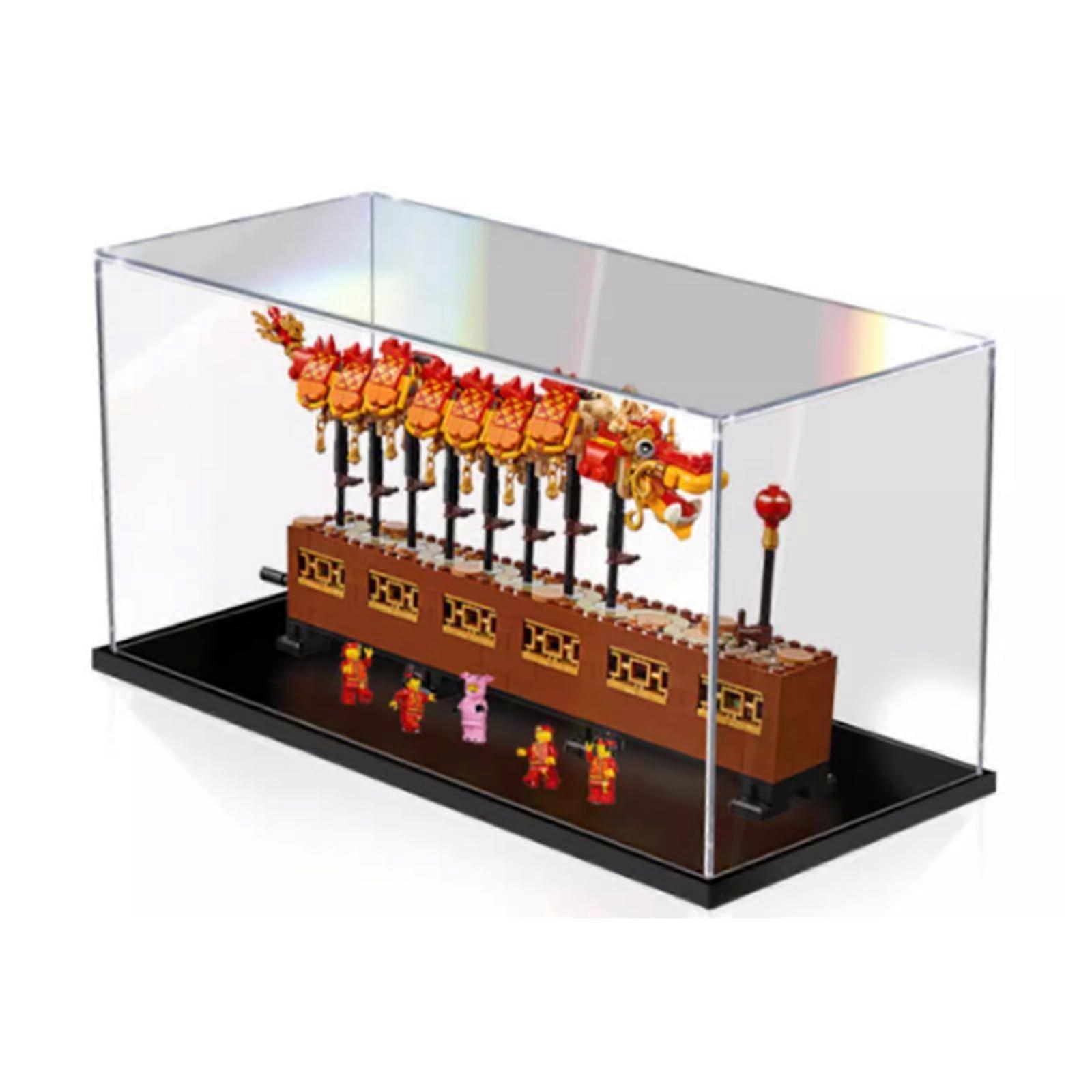 Acrylic Dustproof Display Case for  80102  Year Dragon Dance Collectibles