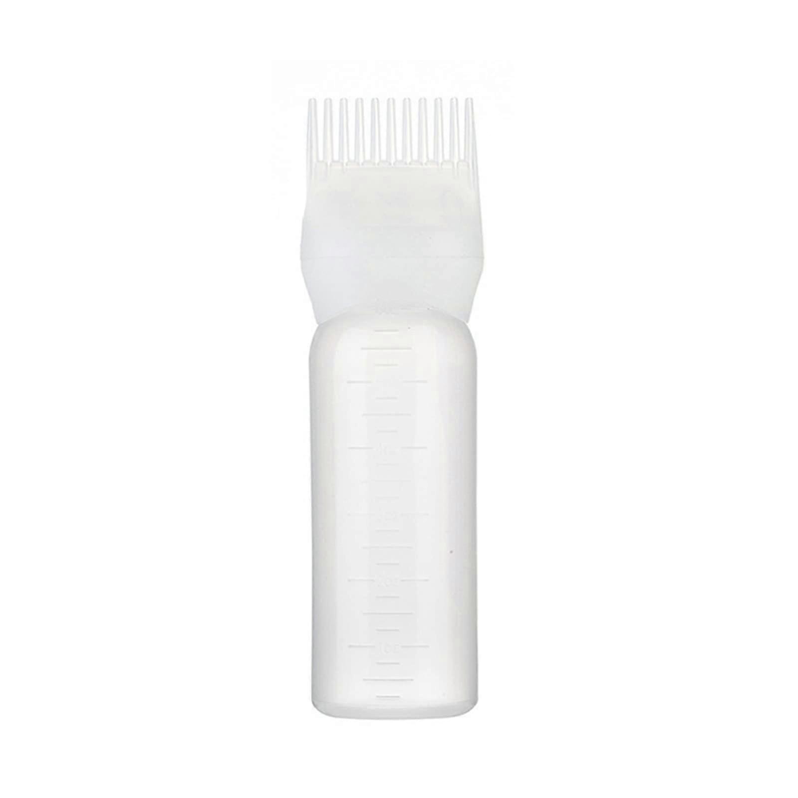 Root Comb Applicator Bottle for Hair Dye, Refillable with Comb Brush for Precise Root Application