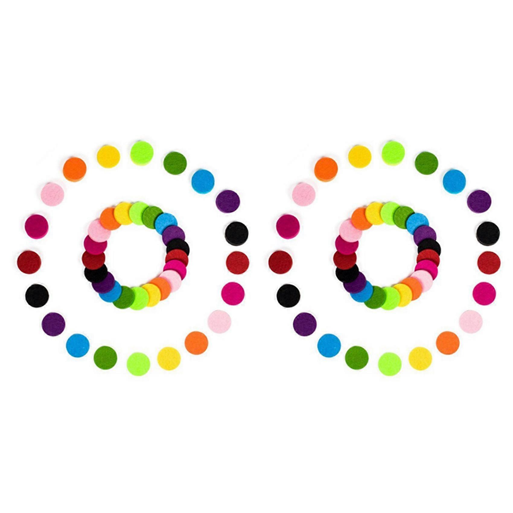 100 Pcs Replacement Pad 22mm Refill Felt for Essential Oil Diffuser Locket Necklace