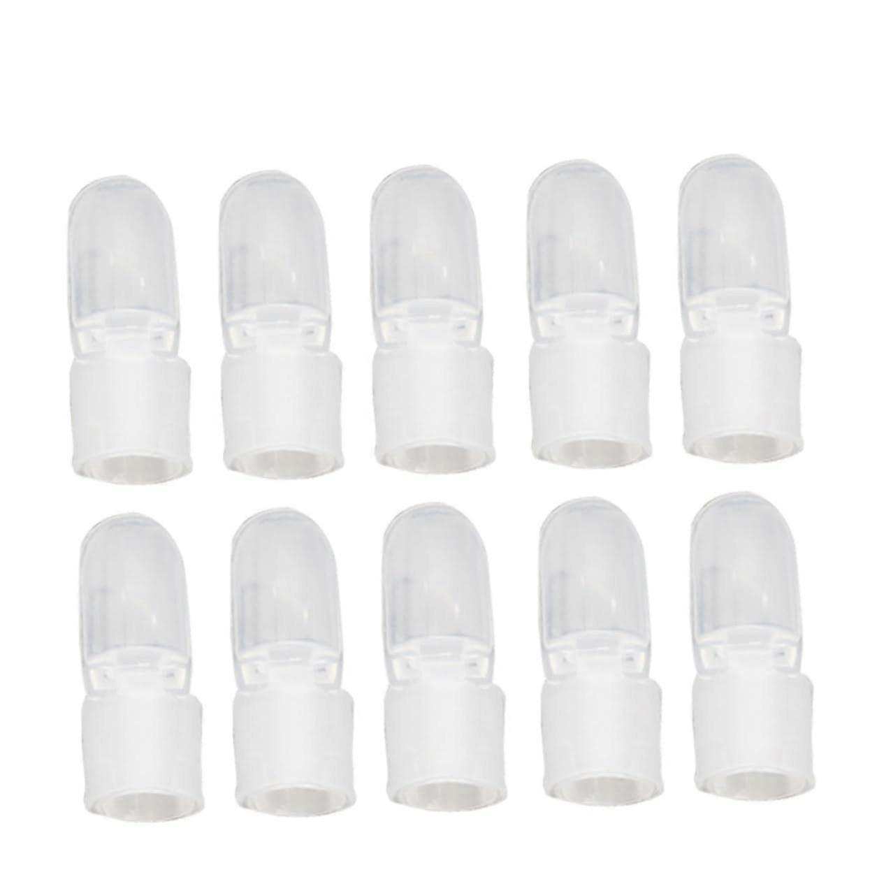 Nail Polish Protector Clips 10pcs SmudgeProof Clear Gel Nail Drying Shields Reusable Finger Caps