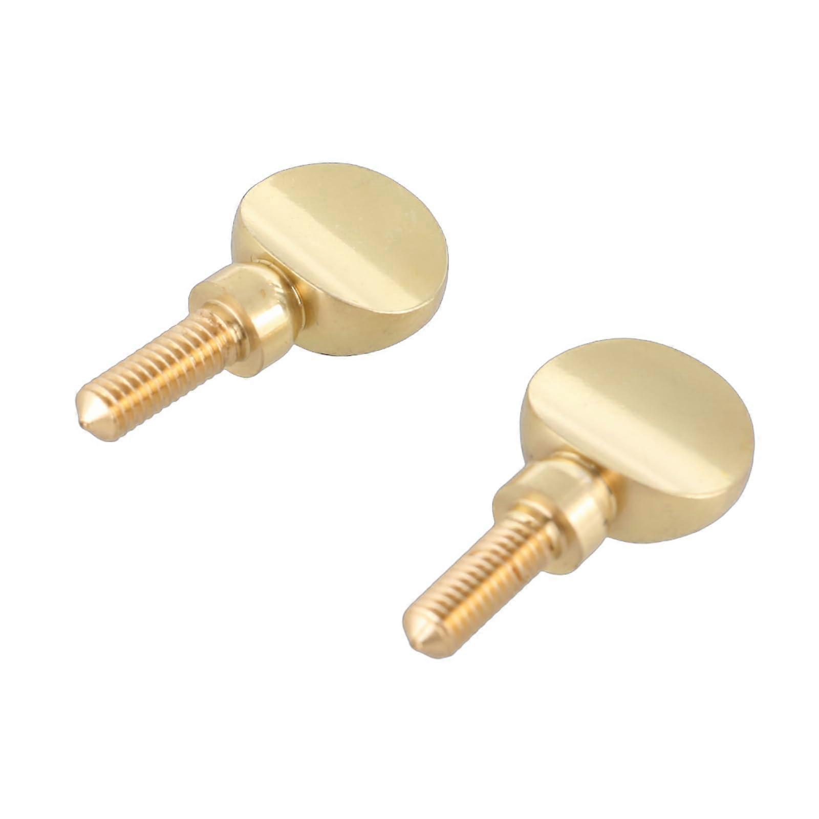2Pcs Copper Saxophone Neck Screws Set for Soprano and Tenor, Secure Connection and Quick Install