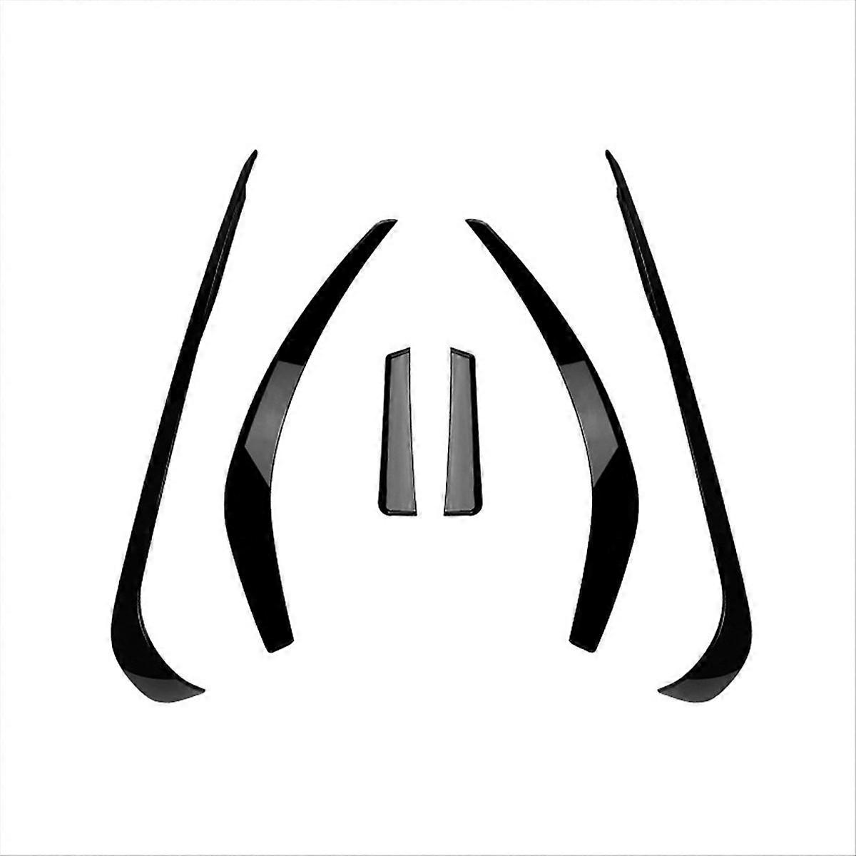 For Front Bumper Lip Splitter Spoiler Bright Black