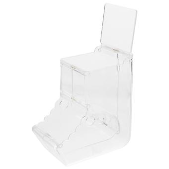 Transparenter automatischer Hamsterfutterautomat, Futterbehälter aus Acryl für Haustiere