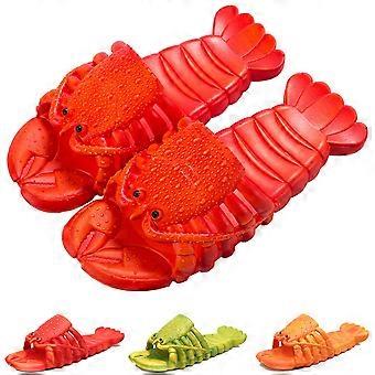 Hausschuhe mit Hummermotiven, lustige Hausschuhe mit Tiermotiven, Schuhe für Pool und Strand, Unisex-Sommerhausschuhe für Paare, geeignet für Kinder, Damen und Herren