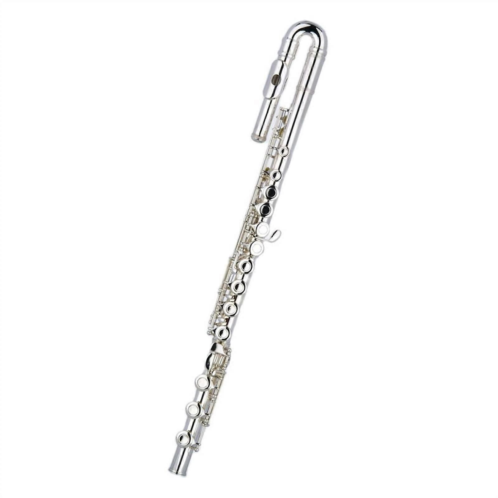 Beginner Flute with 17 Closed Hole Keys, Split E Key Design, Straight or Curved Head Joint